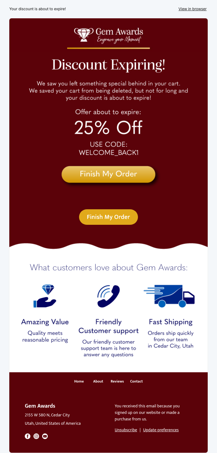 Discount Expiring